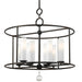 Cameron 8 Light Wrought Iron Chandelier