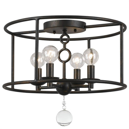 Cameron 4 Light Bronze Semi-Flush