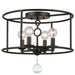 Cameron 4 Light Bronze Semi-Flush