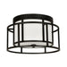 Brian Patrick Flynn for Crystorama Hulton 2 Light Matte Black Hulton Ceiling Mount