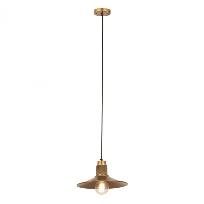 English Pub 1-Light mini pendant in  Antique Brass