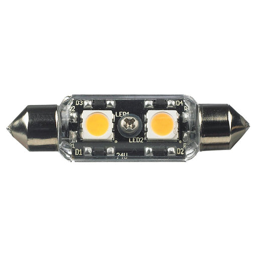 24V Clear T3 Festoon LED 3000K