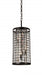 4 Light Up Chandelier with Brown finish