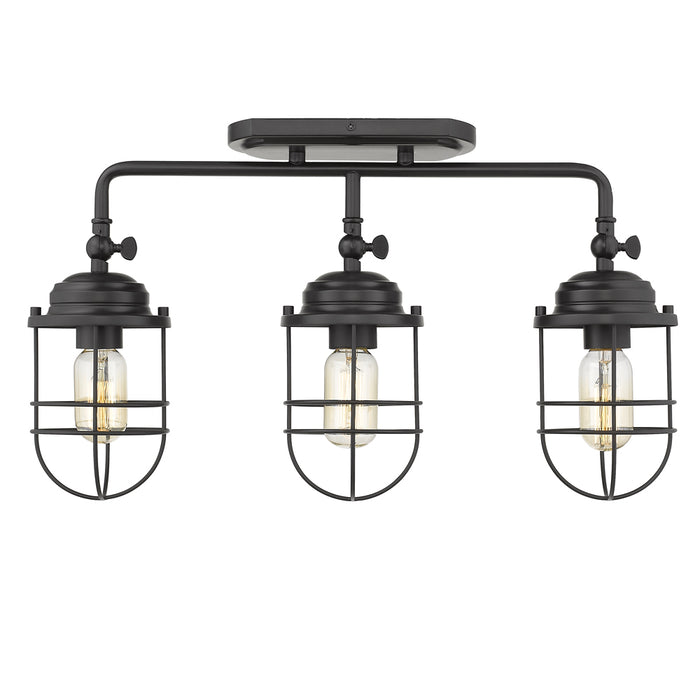 Seaport 3 Light Linear Semi-Flush - Track