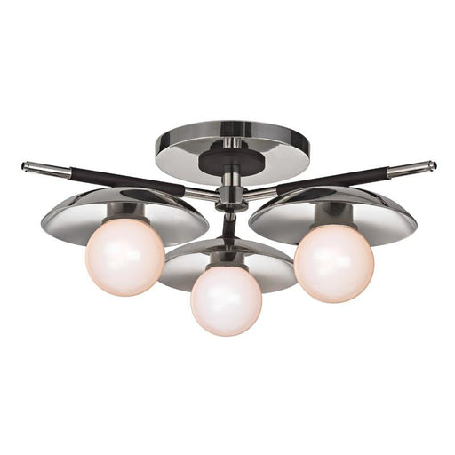 3 LIGHT SEMI FLUSH