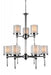 9 Light Candle Chandelier with Chrome finish