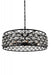 8 Light Chandelier with Black finish