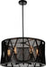 4 Light Up Chandelier with Black finish