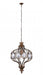 1 Light Chandelier with Antique Bronze finish