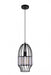 1 Light Down Mini Pendant with Black finish