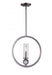 1 Light Pendant with Satin Nickel finish