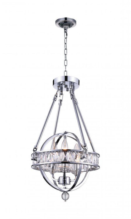 3 Light Mini Chandelier with Chrome finish