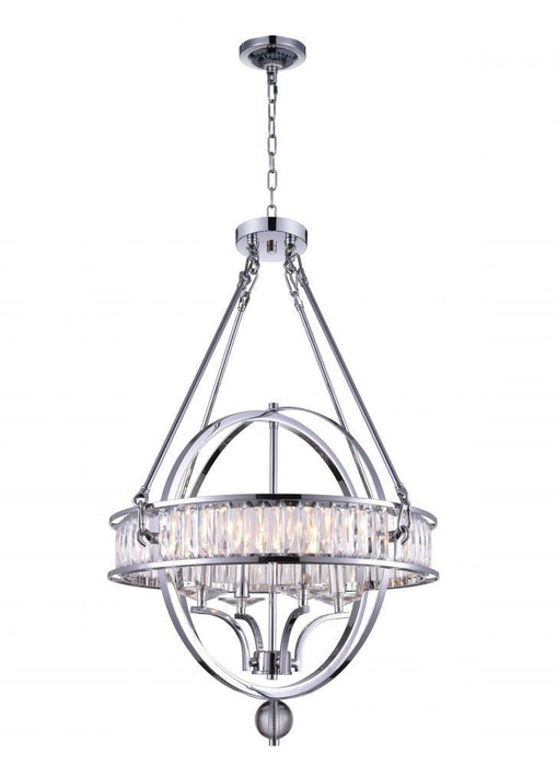 4 Light Chandelier with Chrome finish