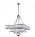 8 Light Chandelier with Chrome finish