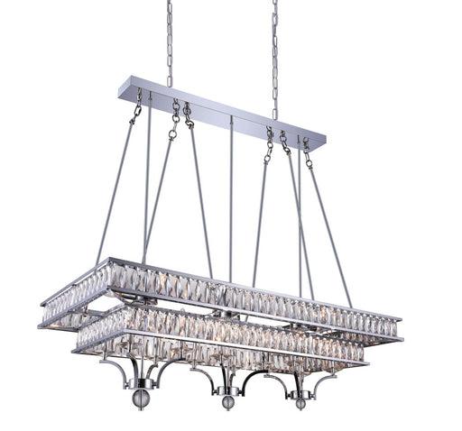 20 Light Island Chandelier with Chrome finish