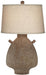 TL-30"ht brown terracotta lamp