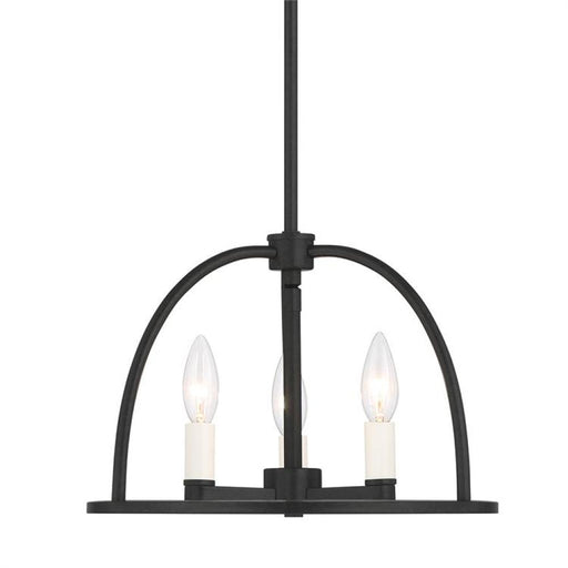 Abbottt 3 Light Black Chandelier