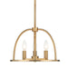 Abbottt 3 Light Vibrant Gold Chandelier