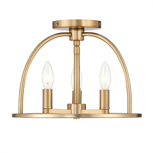 Abbottt 3 Light Vibrant Gold Ceiling Mount