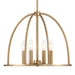 Abbottt 4 Light Vibrant Gold Chandelier