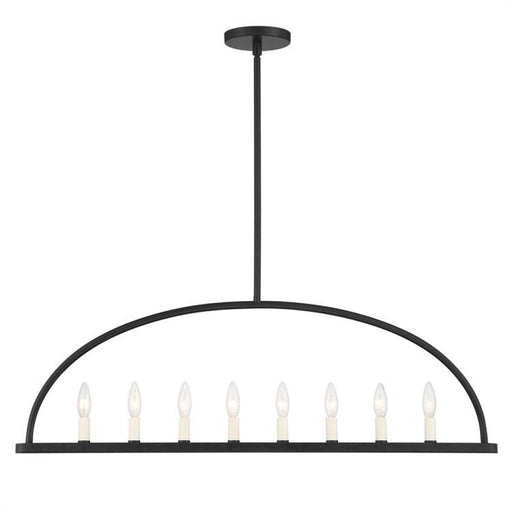 Abbottt 8 Light Black Linear Chandelier