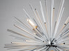 Sunburst 8 Light Chandelier (Chrome)