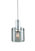 Henley 1 Light Pendant (Brushed Aluminum & Clear Glass)