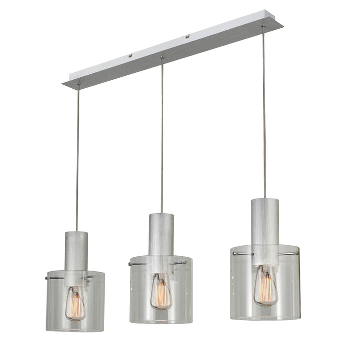 Henley 3 Light Island Light (Brushed Aluminum)