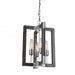 Gatehouse 4 Light Chandelier (Dark Pine & Brushed Nickel)