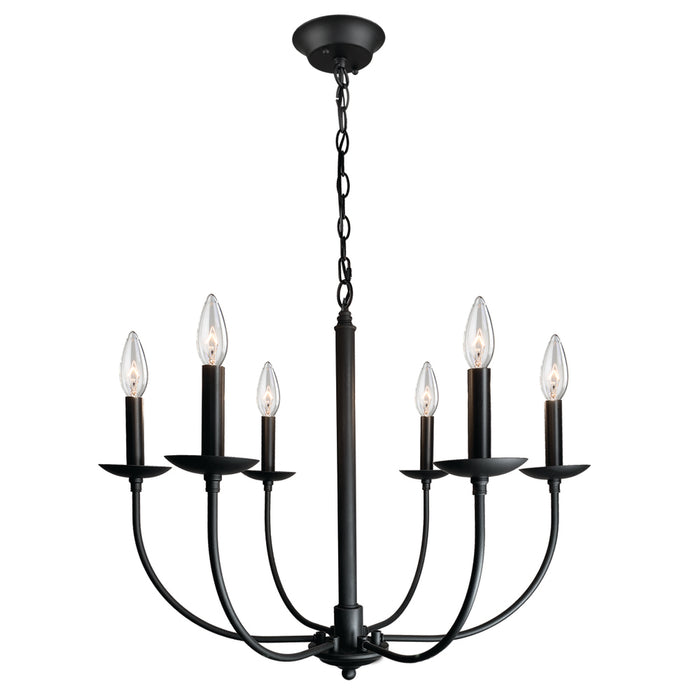 Wrought Iron AC11676BK Chandelier