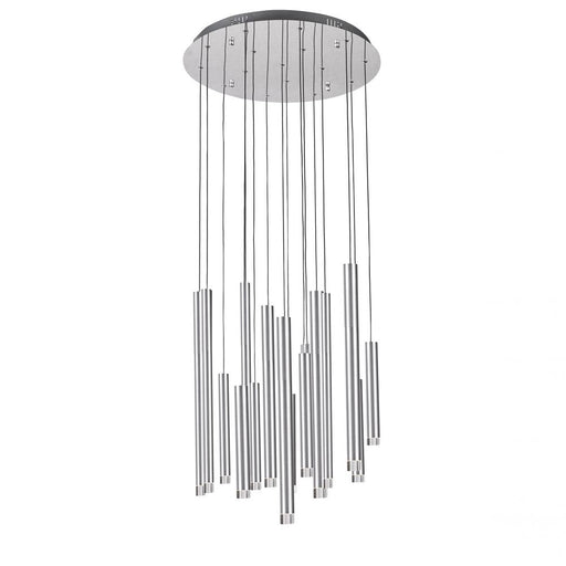 Galiano 15 Light Chandelier (Satin Aluminum)