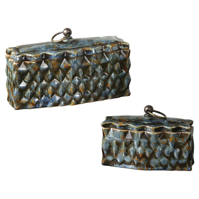 Uttermost Neelab Ceramic Containers, Set/2