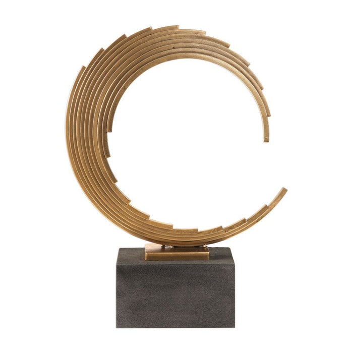 Uttermost Saanvi Curved Gold Rods Sculpture