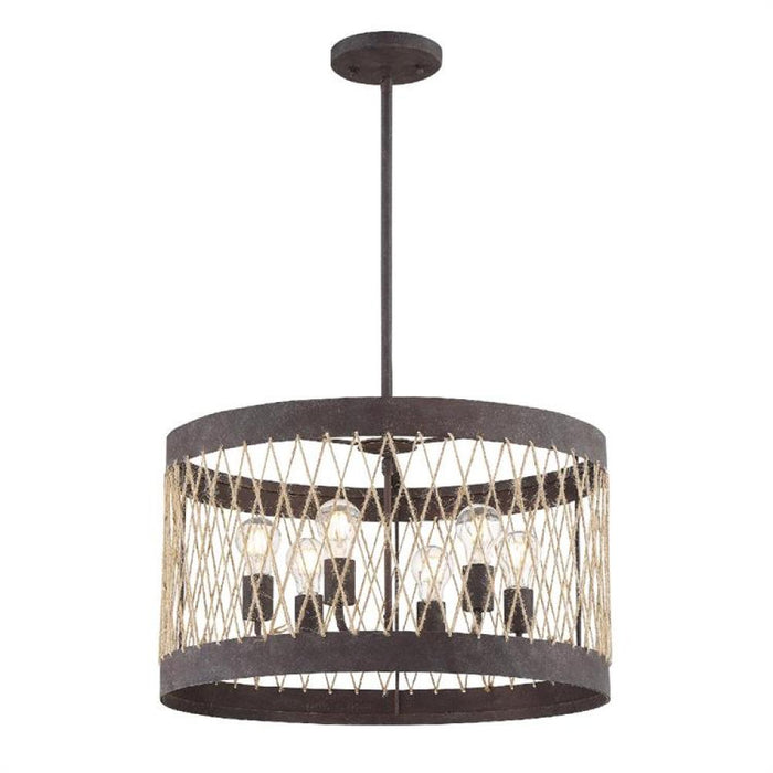 Anders 6 Light Forged Bronze Chandelier