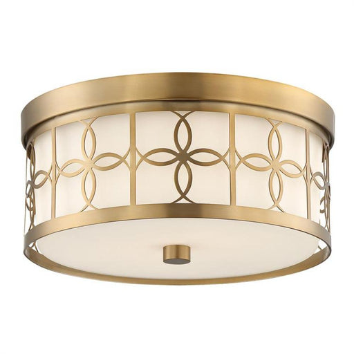 Anniversary 2 Light Vibrant Gold Ceiling Mount