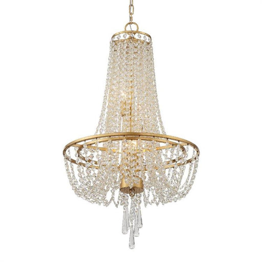 Arcadia 4 Light Antique Gold Chandelier