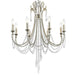 Arcadia 8 Light Antique Silver Chandelier