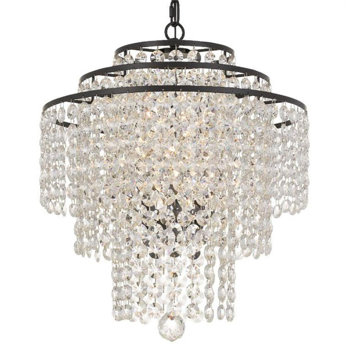 Arielle 4 Light Dark Bronze Chandelier