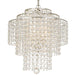 Arielle 4 Light Antique Silver Chandelier