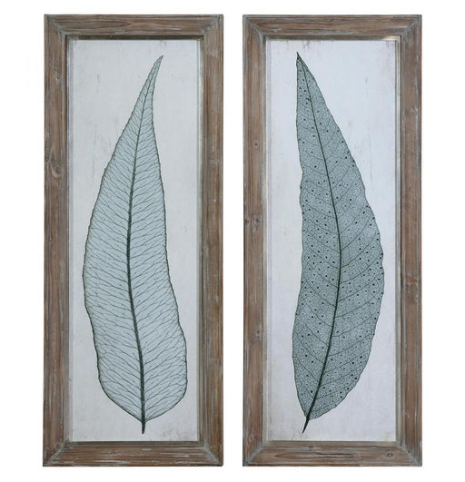 Uttermost Tall Leaves Framed Art Set/2