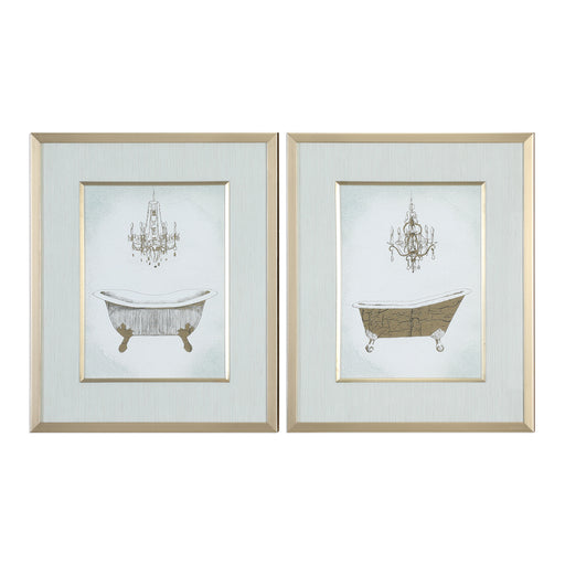 Uttermost Gilded Bath Prints S/2