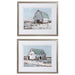 Uttermost Plein Air Barns Framed Prints Set/2