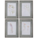Uttermost Flourish Framed Botanical Prints S/4