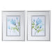 Uttermost Cerulean Splash Floral Prints, S/2