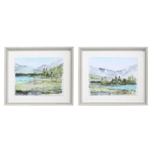 Uttermost Plein Air Reservoir Watercolor Prints, S/2
