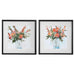 Uttermost Fresh Flowers Watercolor Prints, S/2