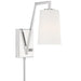 Avon 1 Light Polished Nickel Wall Mount