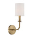 Bailey 1 Light Aged Brass Wall Mount