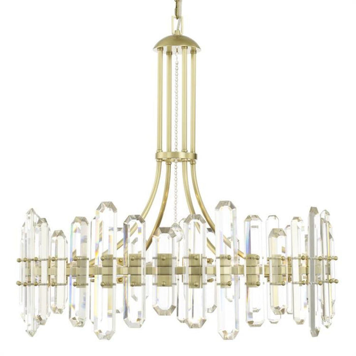 Bolton 12 Light Aged Brass Chandelier