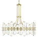 Bolton 12 Light Aged Brass Chandelier